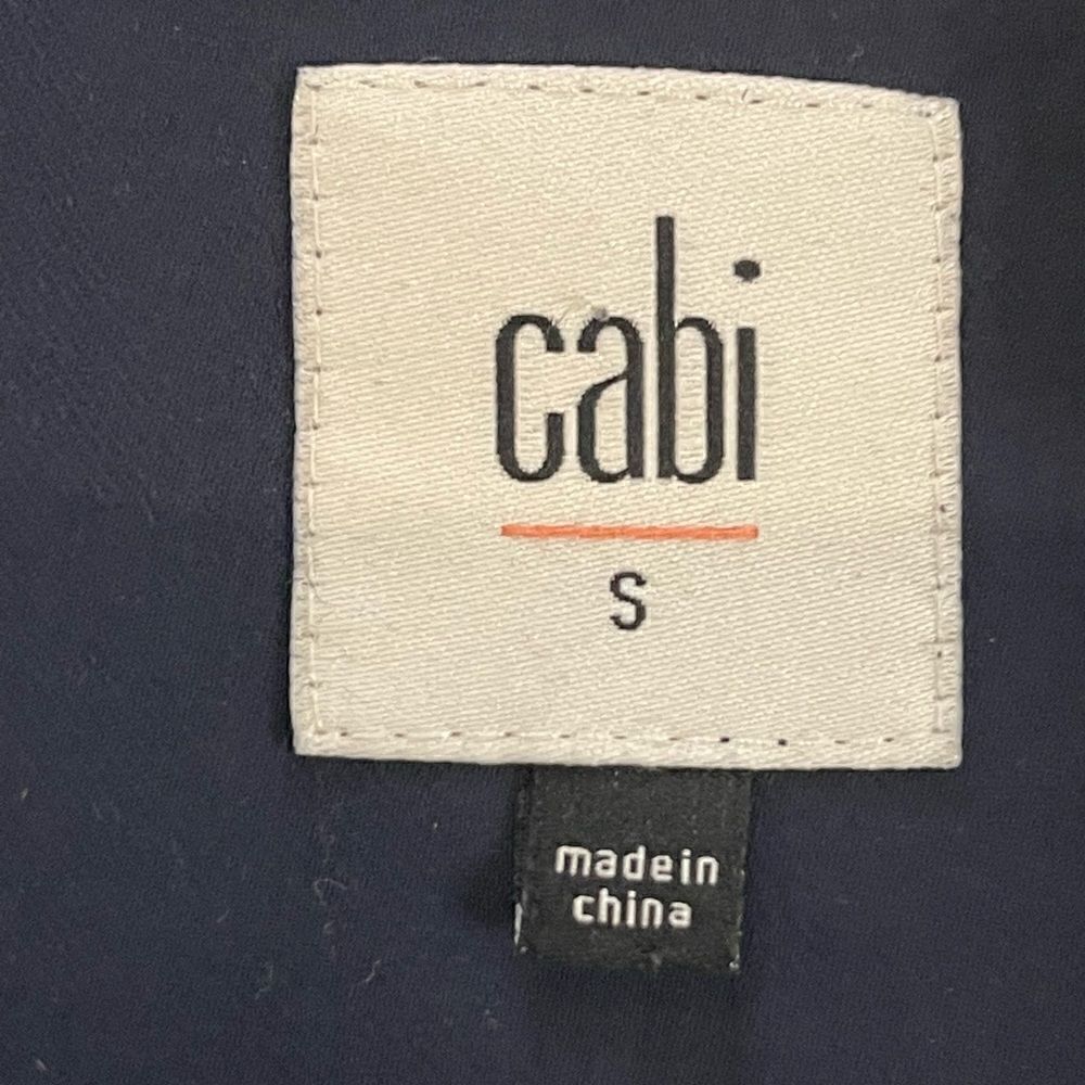 CAbi Provincial Blue Floral Tunic Dress Womens small Style 3295 V Neck Shift - Picture 6 of 7